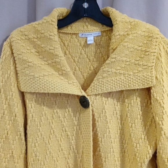 JM collection large petite crochet sweater - Picture 7 of 8